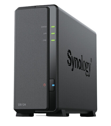 Dispositivo NAS Synology almacenamiento DS124 (incluye disco duro NAS 4 TB)