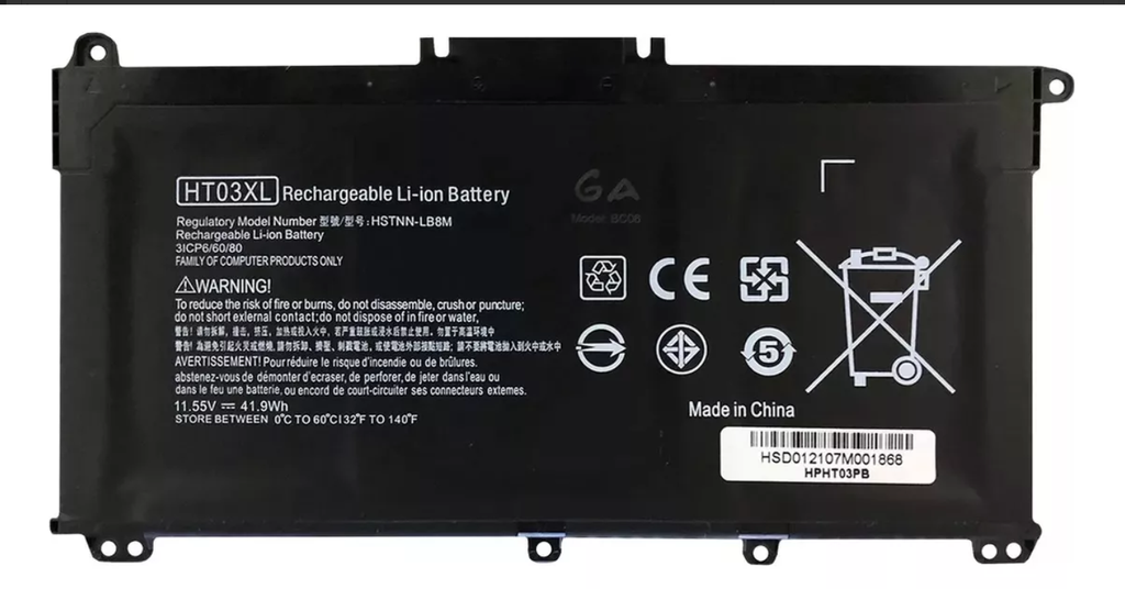 Bateria laptop Hp Mod. HT03XL No.de parte L11119-855