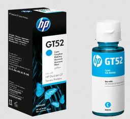 Botella de tinta HP gt52 cian original